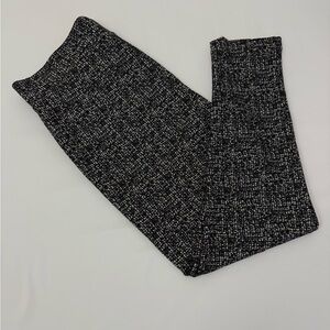 Jones New York Signature Women’s Knit Pants Black White Size M Pull On